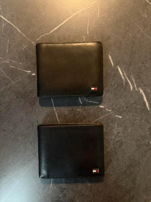 Leren Portemonnee Tommy Hilfiger, Sieraden, Tassen en Uiterlijk, Portemonnees, Gebruikt, Overige merken, Zwart, Leer, Ophalen of Verzenden