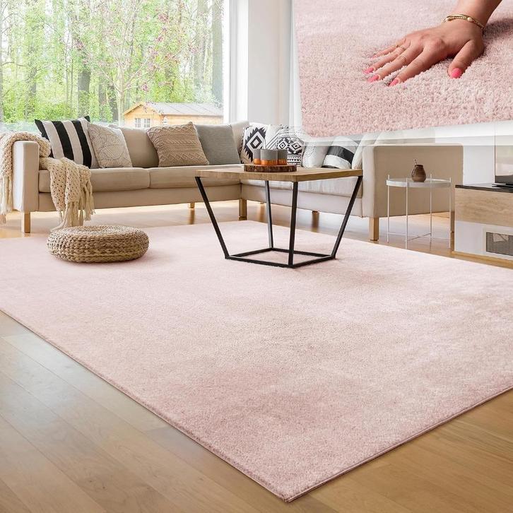 💖️️ ACTIE TRENDY SUPERZACHT VLOERKLEED ROZE 240X340 CM, Huis en Inrichting, Stoffering | Tapijten en Kleden, Nieuw, 200 cm of meer