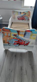 Brandweer Junior bed, Kinderen en Baby's, Kinderkamer | Bedden, Ophalen, Gebruikt, 70 tot 85 cm, 140 tot 160 cm