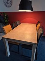 Eettafel met 6 stoelen, Ophalen, Gebruikt, 50 tot 100 cm, Vijf personen of meer
