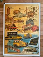 Poster van spoorwegen trein ns, Ophalen of Verzenden, Gebruikt, Trein, Overige typen