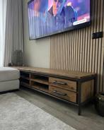 Acacia houten TV meubel - 220cm breed Japandi style, Huis en Inrichting, Kasten | Televisiemeubels, Gebruikt, Ophalen of Verzenden