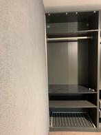 Donkergrijze PAX kast zonder deur te koop!, Ophalen, Met plank(en), 200 cm of meer, 50 tot 100 cm