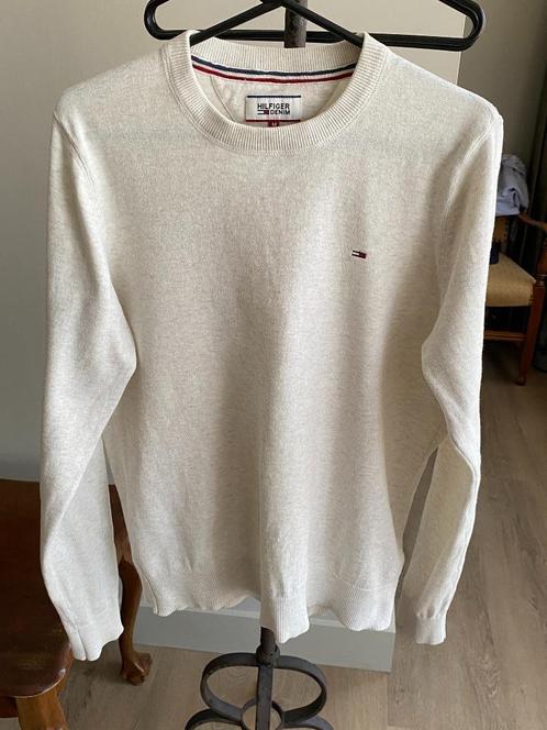 Tommy Hilfiger. Trui. Maat M. Pullover. Ecru., Kleding | Heren, Truien en Vesten, Zo goed als nieuw, Maat 48/50 (M), Ophalen of Verzenden
