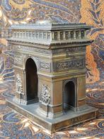 Mooi zwaar oud Arc de Triomphe doosje uit Frankrijk 13,8 cm., Antiek en Kunst, Antiek | Woonaccessoires, Ophalen of Verzenden