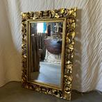Barok Spiegel – houten lijst goud - 100 x 70 cm- TTM Wonen, Www.ttmwonen.nl, 100 tot 150 cm, Nieuw, Ophalen of Verzenden