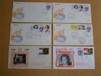 Zes EERSTE DAG 30.IV.80 ENVELOPPEN ONBESCHREVEN OPEN KLEP, Ophalen of Verzenden, Onbeschreven, Nederland