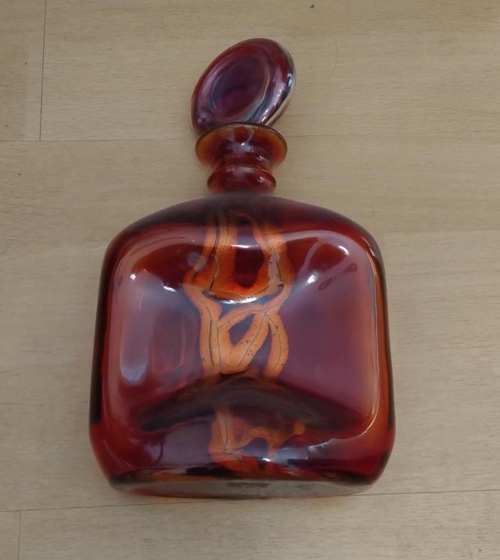 Vintage Stromit Karaf 1960's uniek! Erg decoratief., Antiek en Kunst, Antiek | Glas en Kristal, Ophalen