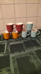 7 Hema mokjes  ze zijn 6 en half cm doorsnee , en 7 en halve, Ophalen of Verzenden, Nieuw, Overige stijlen, Kop(pen) en/of Schotel(s)
