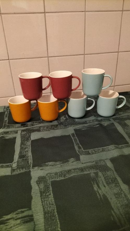 7 Hema mokjes  ze zijn 6 en half cm doorsnee , en 7 en halve, Huis en Inrichting, Keuken | Servies, Nieuw, Kop(pen) en/of Schotel(s)