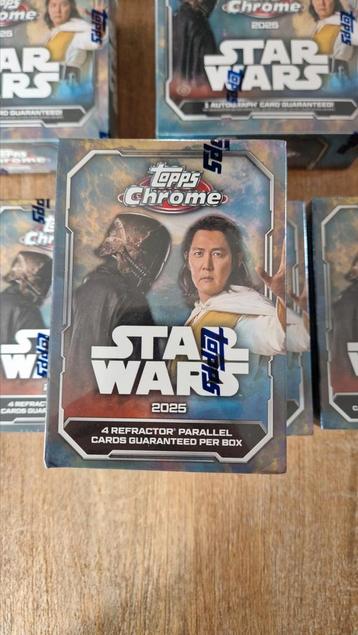 Topps Chrome Star Wars Value Box 2025 Nieuw en Sealed beschikbaar voor biedingen