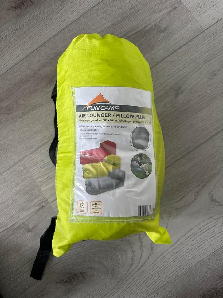 Fun Camp Air Lounger/Pillow Plus - Nieuw!, Caravans en Kamperen, Kampeeraccessoires, Nieuw, Ophalen of Verzenden
