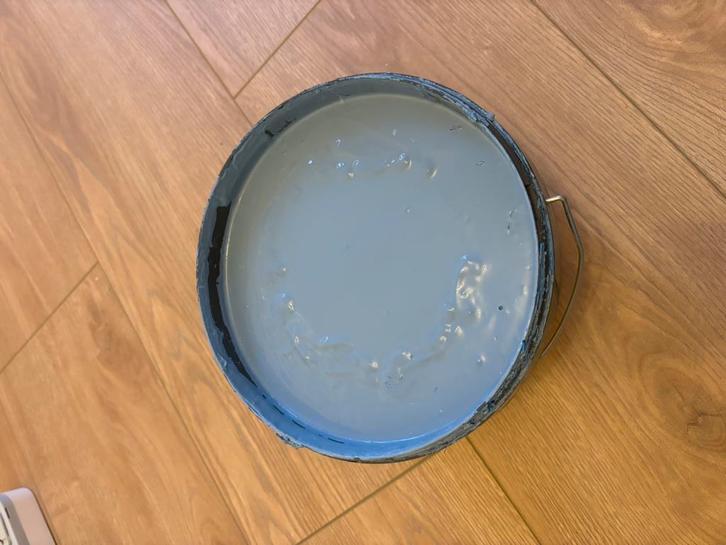 Muurverf, Doe-het-zelf en Verbouw, Verf, Beits en Lak, Nieuw, Verf, Minder dan 5 liter, Blauw, Ophalen of Verzenden