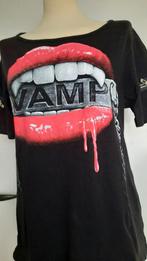 Spiral Direct VAMP zwart shirt mond/lippen mt: xl/ xxl, Nieuw, Ophalen of Verzenden, Maat 46/48 (XL) of groter, Zwart