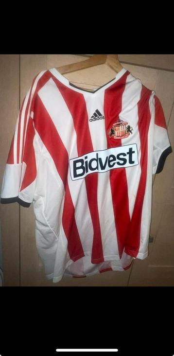 New Adidas Sunderland Shirt - Rood/Wit beschikbaar voor biedingen