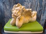Grote liggende engel afm 35 cm x 20 cm., Verzamelen, Beelden en Beeldjes, Ophalen of Verzenden, Zo goed als nieuw, Religie