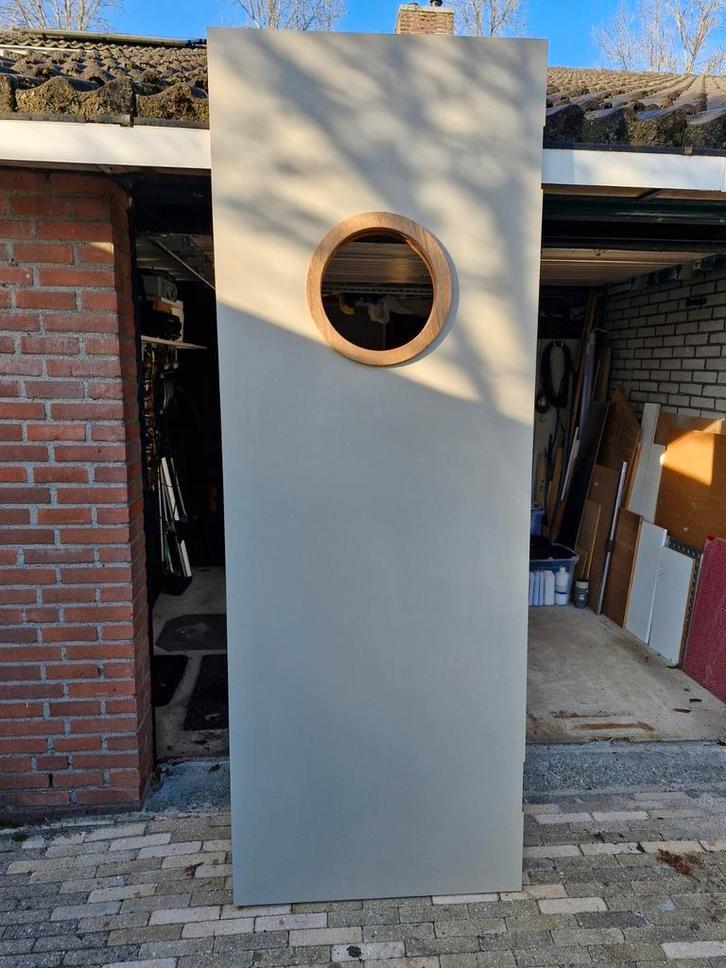 Svedex deur met ronde raamopening, Doe-het-zelf en Verbouw, Deuren en Horren, Nieuw, Binnendeur, 215 cm of meer, Ophalen