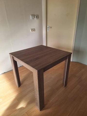 Eetkamertafel Sepp - donker eiken - 75x80x80 cm beschikbaar voor biedingen