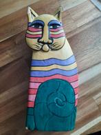 Houten Kat Beeldje - Bali, Ophalen of Verzenden, Gebruikt