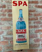 Emaille bord Spa Monopole, Verzamelen, Merken en Reclamevoorwerpen, Verzenden, Zo goed als nieuw, Reclamebord