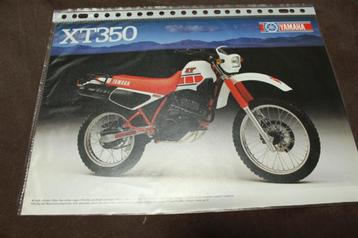 Yamaha XT350 verkoop folder brochure flyer beschikbaar voor biedingen
