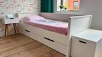 Woood Jade bedbank met lades, bureau en opbergkist, Ophalen, Zo goed als nieuw, Eenpersoons