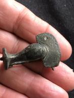 Bodemvondst Romeinse versierde KAP FIBULA mantelspeld oud., Antiek en Kunst, Antiek | Koper en Brons, Verzenden, Brons