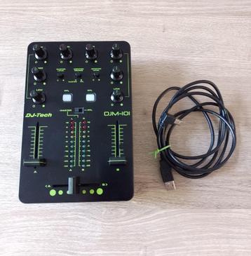 dj tech djm-101 2ch dj mixer mini usb controller djm 101 beschikbaar voor biedingen