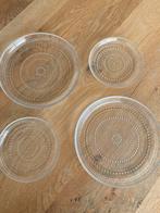 Iittala Kastehelmi borden helder, Ophalen of Verzenden, Zo goed als nieuw, Bord(en), Overige stijlen