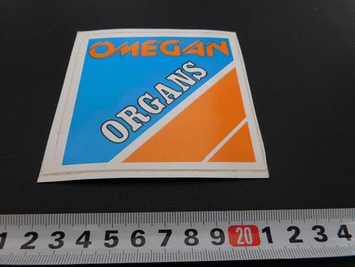 sticker OMEGAN organs, Verzamelen, Stickers, Zo goed als nieuw, Bedrijf of Vereniging, Ophalen