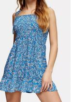 Floral sun dress (Topshop), Kleding | Dames, Jurken, Topshop, Nieuw, Maat 34 (XS) of kleiner, Blauw