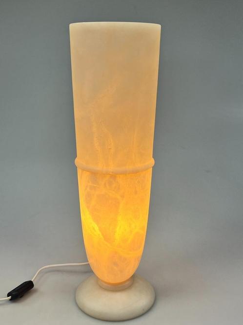 Vintage Xl Albasten Tafellamp, Spanje 1980's, Huis en Inrichting, Lampen | Tafellampen, Gebruikt, 50 tot 75 cm, Overige materialen