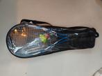 Badminton set in hoes, Sport en Fitness, Badminton, Ophalen of Verzenden, Zo goed als nieuw, Racket(s)