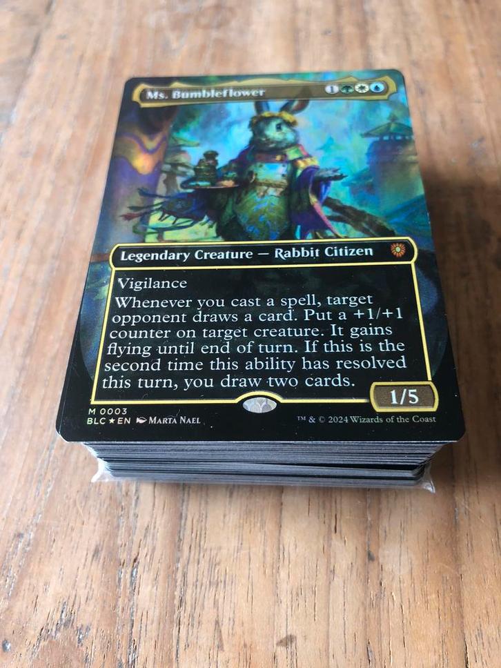 Mtg beginners commander deck miss bumbleflower bloomburrow, Hobby en Vrije tijd, Verzamelkaartspellen | Magic the Gathering, Zo goed als nieuw