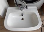 Gebruikte wasbak - Nieuw afvoerputje nodig, Huis en Inrichting, Badkamer | Badkamermeubels, Ophalen, Minder dan 50 cm, Gebruikt