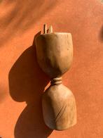 Houten slagwerkinstrumentje uit Nigeria. 24cm lang., Antiek en Kunst, Ophalen of Verzenden