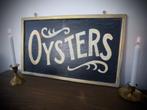 Houten paneel / bord / antiek / Oysters / oester / vintage, Huis en Inrichting, Ophalen of Verzenden, Nieuw