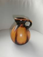 Vaasje met oor West Germany keramiek bruin/oker, Ophalen of Verzenden