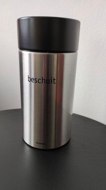 Brabantia beschuitbus chroom zwart voorraad bus  beschikbaar voor biedingen