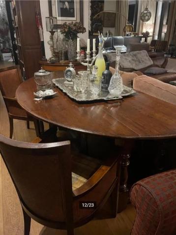 GROTE dubbele hangoor tafel eettafel antiek en zwaar beschikbaar voor biedingen