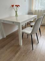 Nieuwe eetkamerstoelen ribstof set van 4 stoelen, Ophalen of Verzenden, Nieuw, Grijs