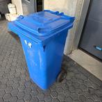 blauwe kunststof  papiercontainer afvalbak 120 liter  KLIKO