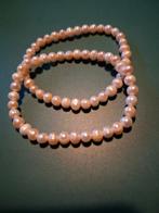 2 zoetwater parel armbanden, Ophalen of Verzenden, Zo goed als nieuw, Wit, Overige materialen