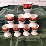 8 Hollandse eierdopjes met afbeelding Tulpen, Huis en Inrichting, Keuken | Servies, Nieuw, Ophalen of Verzenden