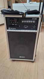 Skytec ST180 mobiele geluidsinstallatie met 2 microfoons, Gebruikt, Overige typen, 120 watt of meer, Ophalen