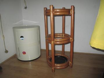 jaren 70 design parapluhouder manou riet bohemian retro beschikbaar voor biedingen