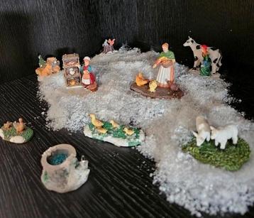 Kerstdorp Decoratie Set 9 stuks beschikbaar voor biedingen