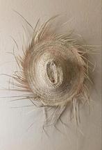 Geweldige Raffia palmgras hoed uit Marokko bohemian style, Nieuw, Ophalen of Verzenden, Hoed
