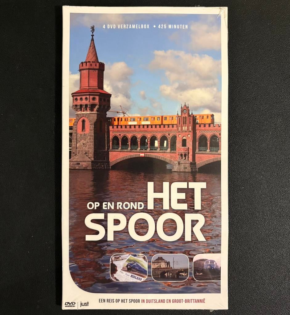 4-DVD box ‘Op en rond het spoor’ (2015), Verzamelen, Spoorwegen en Tramwegen, Ophalen of Verzenden, Zo goed als nieuw, Trein