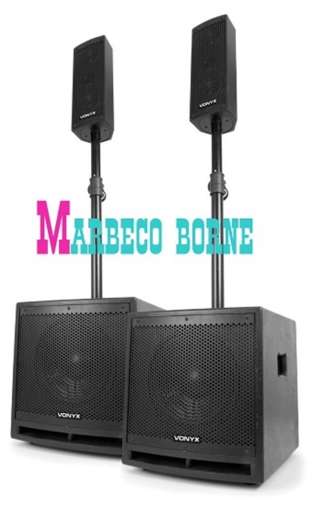 Actieve Luidspreker Set, Speaker kit, USB,SD,MP3,VX1000BT, Audio, Tv en Foto, Luidsprekers, Nieuw, Overige typen, 120 watt of meer